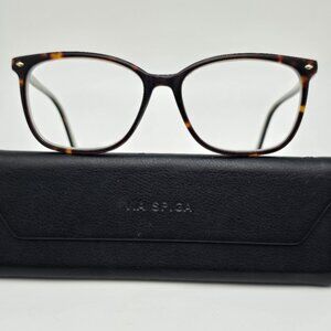 Via Spiga Zyloware 350-S 550 Tortoise Eyeglasses Frame w/ Case 55-16-135